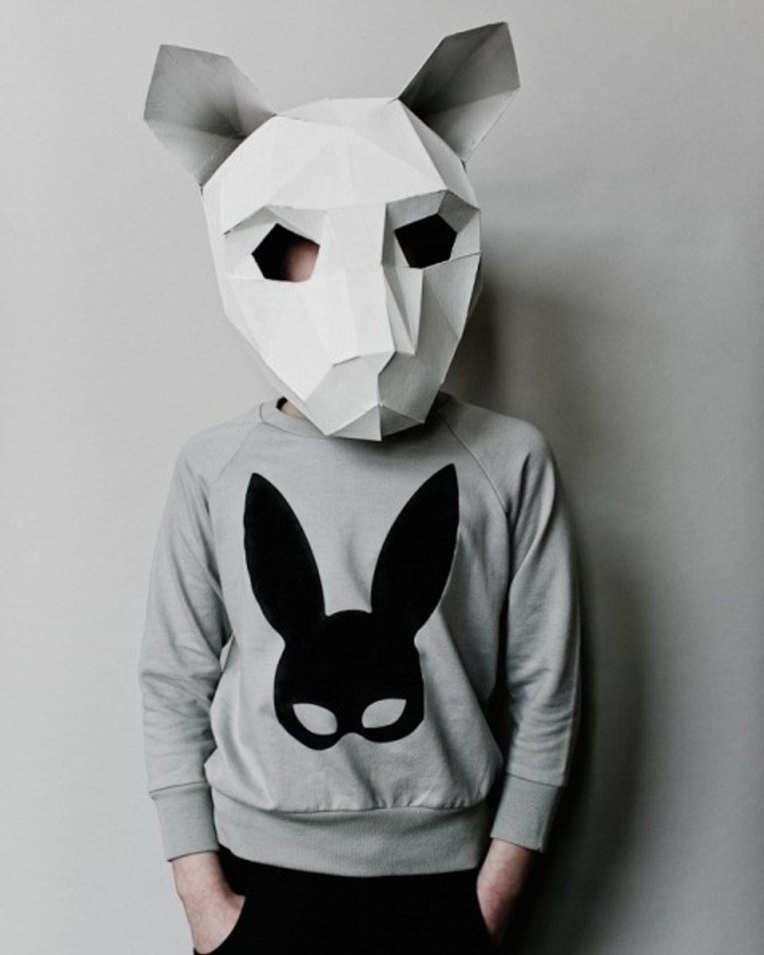 2015春夏 Beau loves 灰色 Rabbit mask 休闲上衣 - 其他 - 棉．麻 灰色