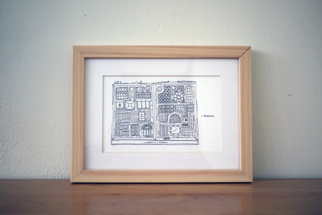 框画，Windows | 窗。 - 海报/装饰画/版画 - 木头 