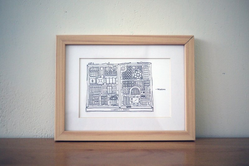 框画，Windows | 窗。 - 海报/装饰画/版画 - 木头 