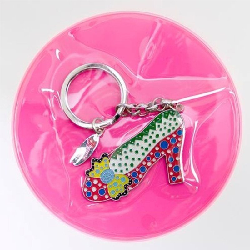 高跟鞋 / 钥匙圈 Key Ring - 草间弥生Yayoi Kusama - 钥匙链/钥匙包 - 其他金属 