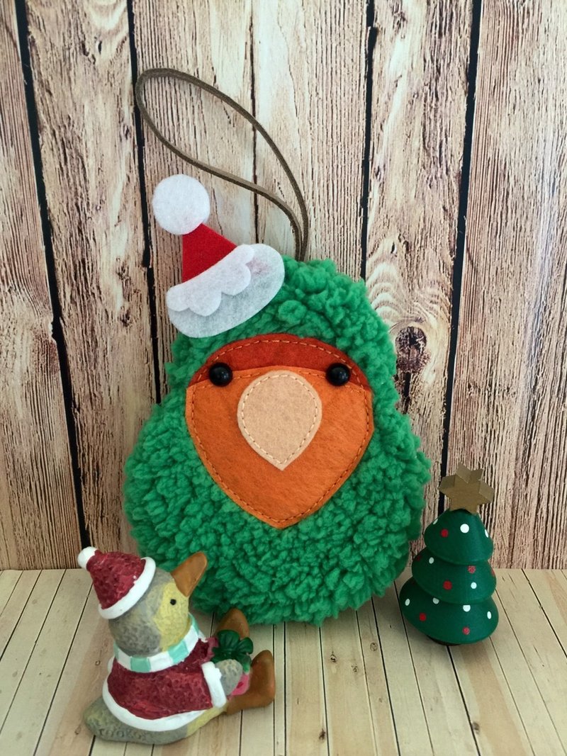 幸福限定。Happiness Only 。圣诞系列。圣诞小鹦 - 玩偶/公仔 - 其他材质 