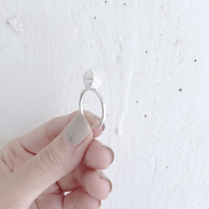 ▪Stone Ring ▪ 石子戒指 ▪ 风景系列 纯银戒指 ▪ - 戒指 - 其他金属 白色