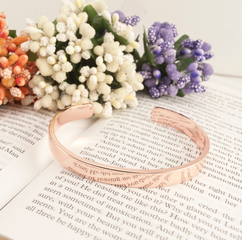 ❈La Don 拉冬❈- 手环 罗丝L-可尾端两侧敲字-字母or数字-哭哭版 - 手链/手环 - 其他金属 金色