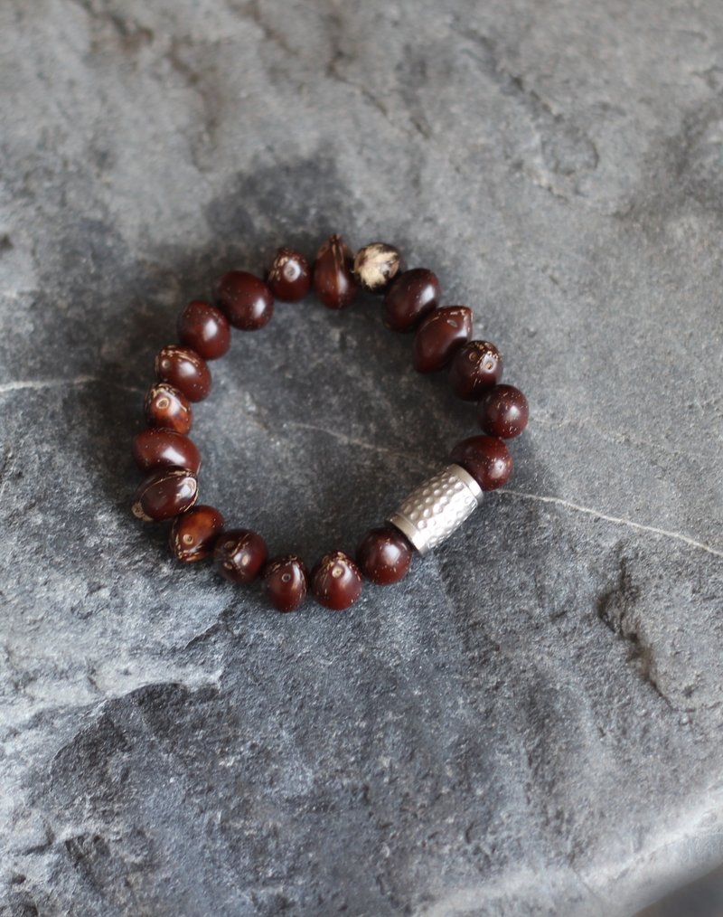 ‘钱鼠菩提’手环─ 内外丰足 - 手链/手环 - 植物．花 咖啡色