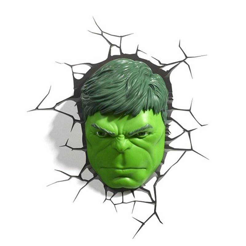 3D Light FX - Marvel Series Hulk Face - 3D立体造型灯 浩克脸 - 灯具/灯饰 - 塑料 绿色
