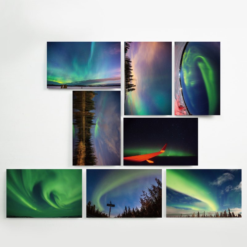 明信片｜极光 by Mjohns 蔡孟哲｜A007AA005 - 卡片/明信片 - 纸 绿色