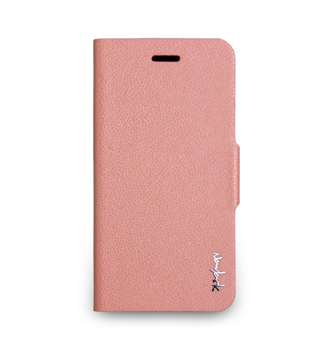 iPhone 6 -The Glimmer Series -柔光侧掀站立式保护套- 玫瑰粉 - 手机壳/手机套 - 真皮 粉红色