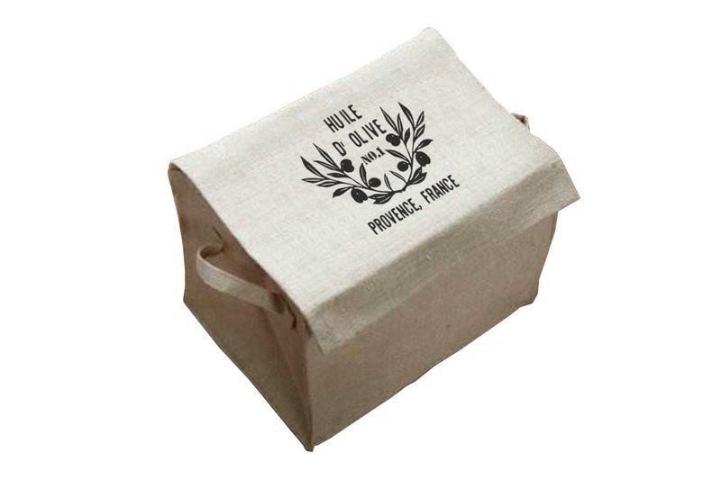 Fill in the Blank”天然麻织布家饰系列 - 法式麻织附盖置物盒 - PROVENCE （法国普罗旺斯） - 摆饰 - 其他材质 金色