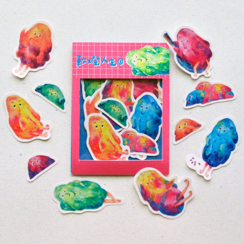 软烂人生2 贴纸包 - 贴纸 - 纸 粉红色