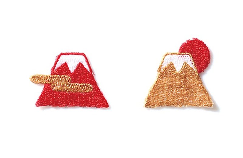 【京东都KYO-TO-TO】縁起物シリーズ_红富士(赤富士)绣片 - 编织/刺绣/羊毛毡/裁缝 - 绣线 红色