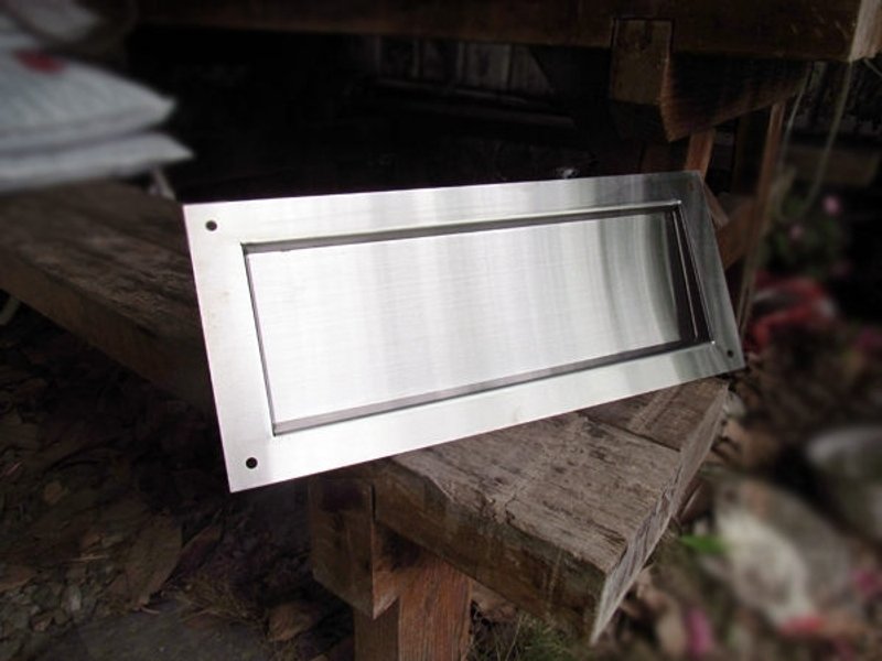 崁入式投信口 埋入式投信口 单纯嵌入式坎入式投信口无信箱 - 摆饰 - 其他金属 灰色