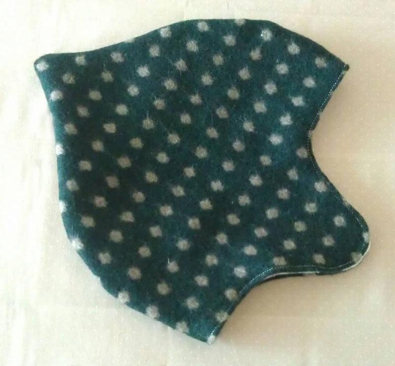 冬季暖暖婴儿帽(墨绿点点款) - 围嘴/口水巾 - 其他材质 绿色