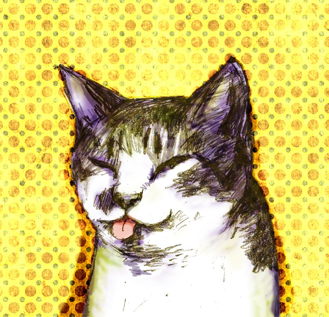 细汗仔 / Street Cats浪浪系列 - 贴纸 - 硅胶 黄色