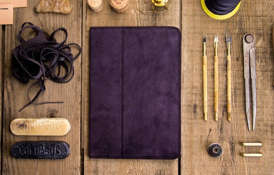 alto iPad mini 1 case 真皮保护套，Furbo mini - 深紫色 [可定制雷雕文字，需加购] - 其他 - 真皮 紫色