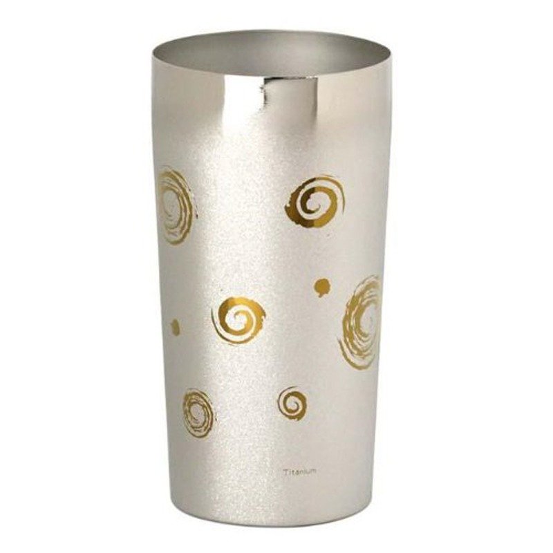 【日本制 Horie】钛爱生活系列-纯钛抗菌极致双层杯-涡卷 - 其他杯子 - 其他金属 银色