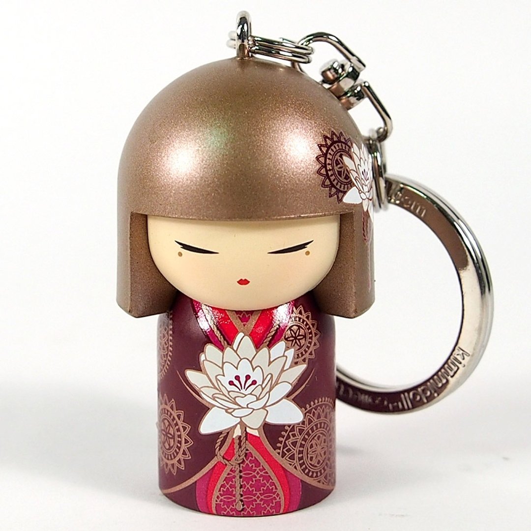 钥匙圈-Satoko 真心诚意【Kimmidoll 和福娃娃钥匙圈】 - 钥匙链/钥匙包 - 其他材质 金色