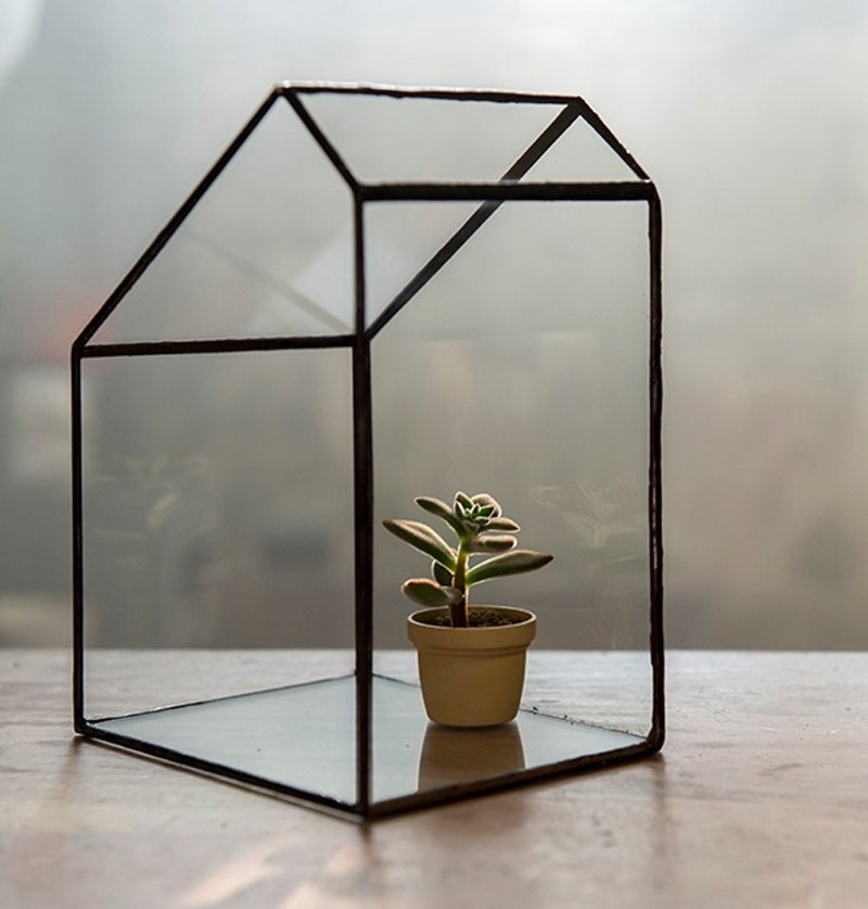 幸福小屋 玻璃屋/温室/植栽/摆饰 - 摆饰 - 玻璃 白色