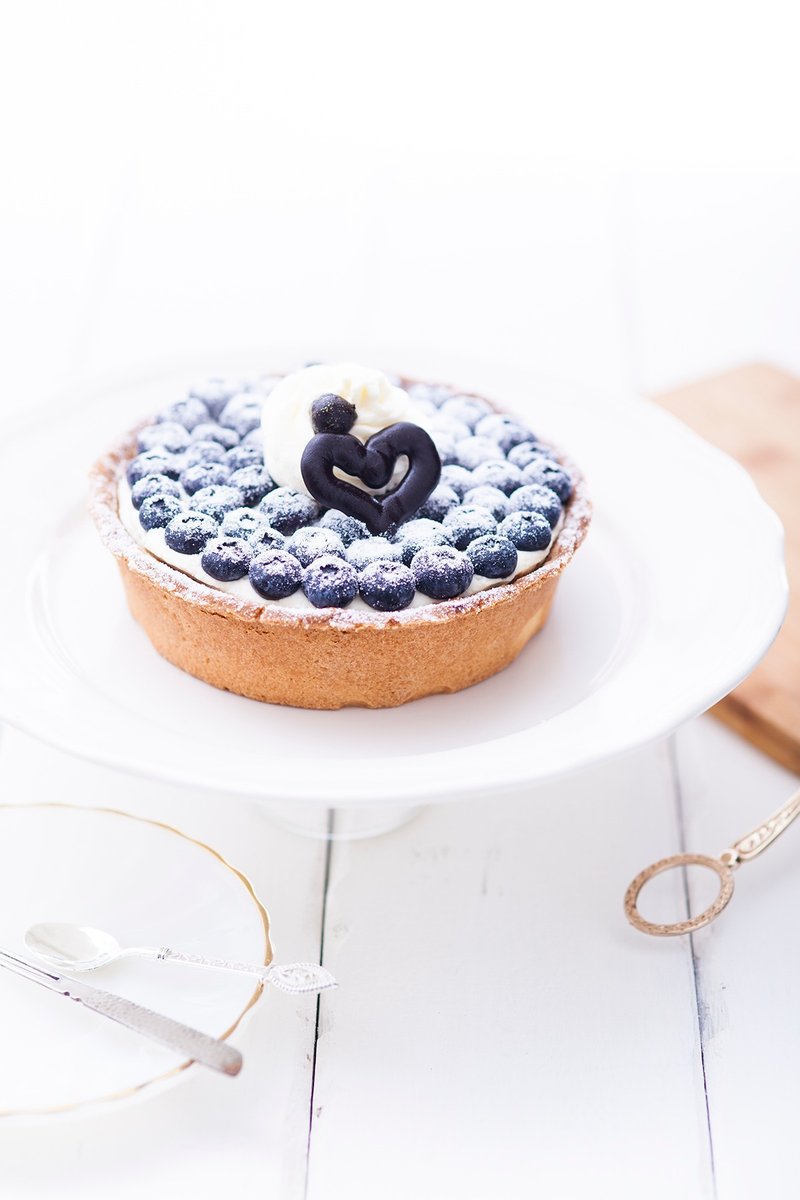 【天使的汤匙】橙酒蓝莓乳酪塔 6寸 - 咸派/甜派 - 新鲜食材 蓝色