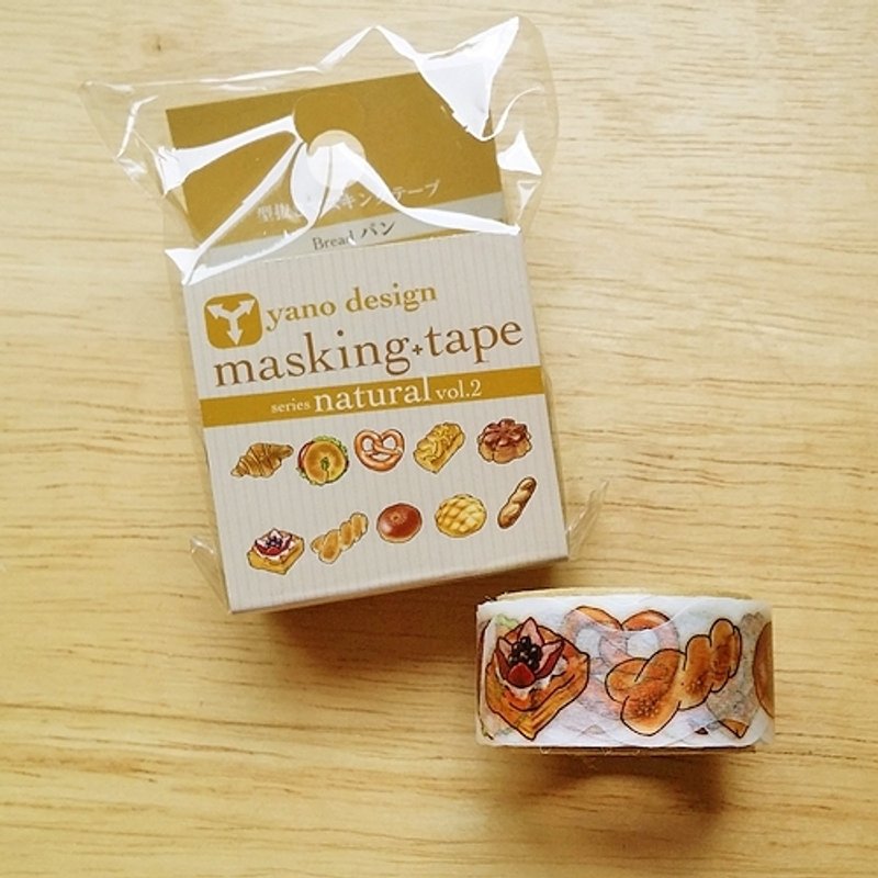 ROUND TOP Yano Design 花边和纸胶带vol.2【面包 (YD-MK-015)】 - 纸胶带 - 纸 多色