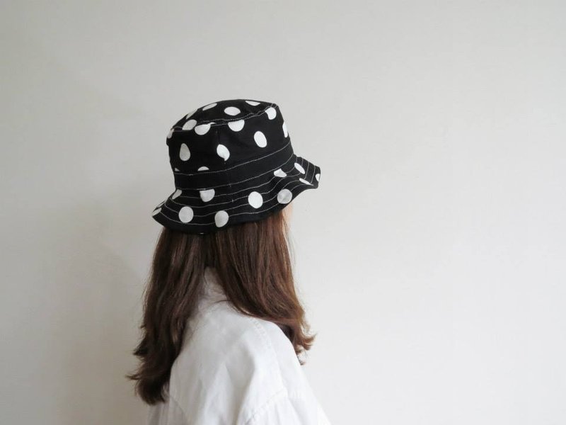光点渔夫帽 - 帽子 - 其他材质 黑色