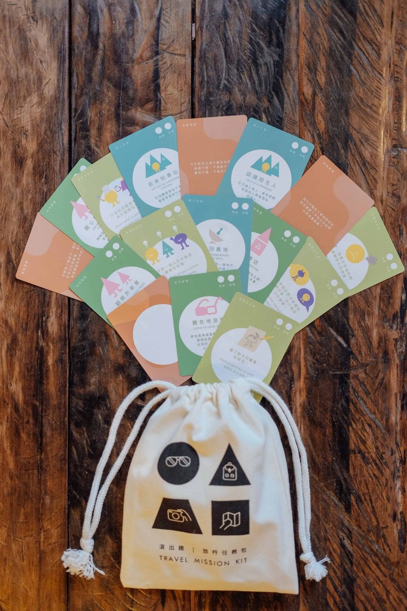 旅行任务卡-探索世界的90种方法 - 卡片/明信片 - 纸 白色