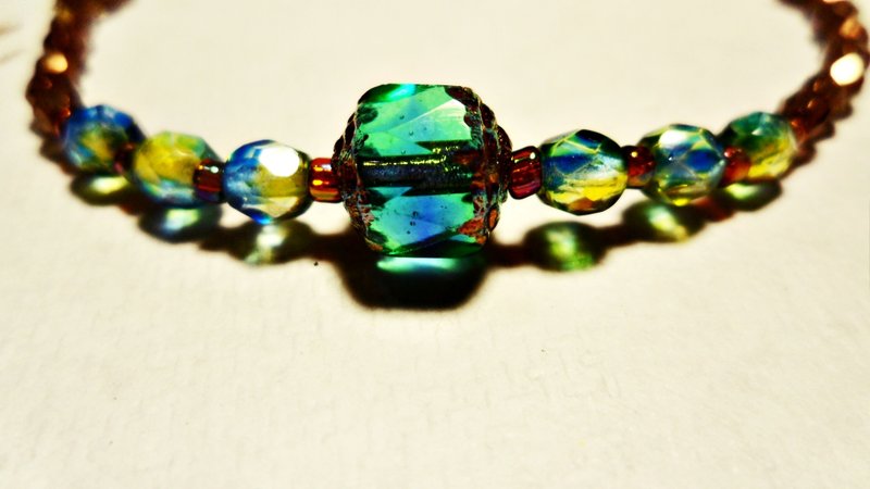 新古典美学｜绿染蓝古典风格手链 - 手链/手环 - 其他材质 绿色