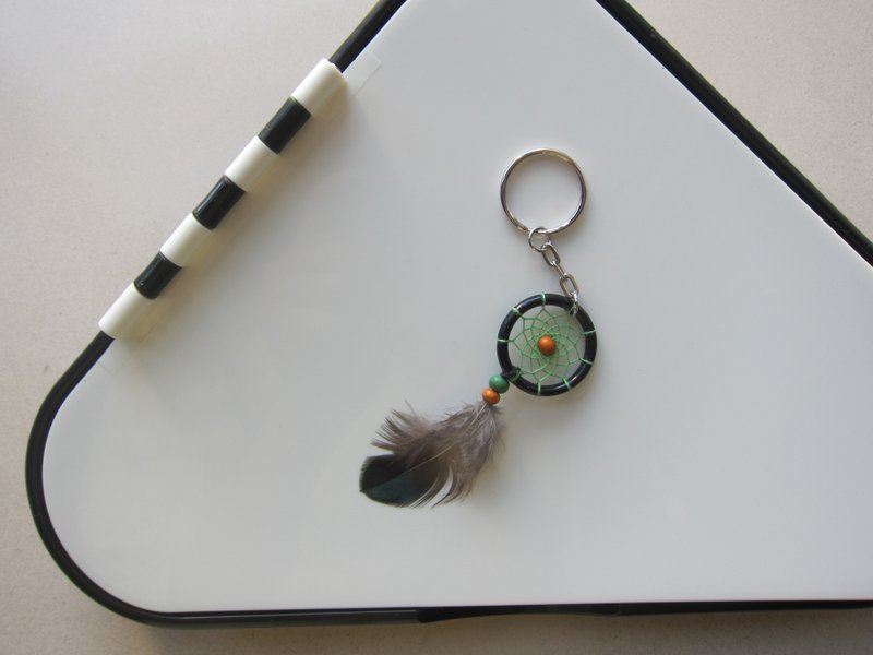 捕梦网//钥匙扣//绿茶 - 钥匙链/钥匙包 - 其他材质 绿色