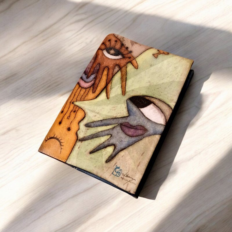 faces 表情交错 - A6书衣 + 好手感空白笔记本 - 笔记本/手帐 - 防水材质 