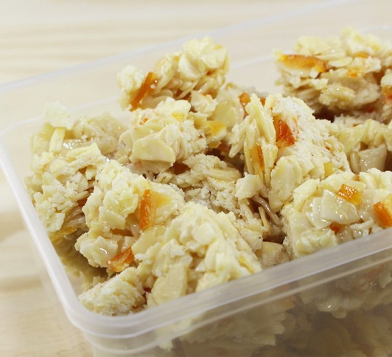 香橙杏仁酥 - 手工饼干 - 新鲜食材 橘色