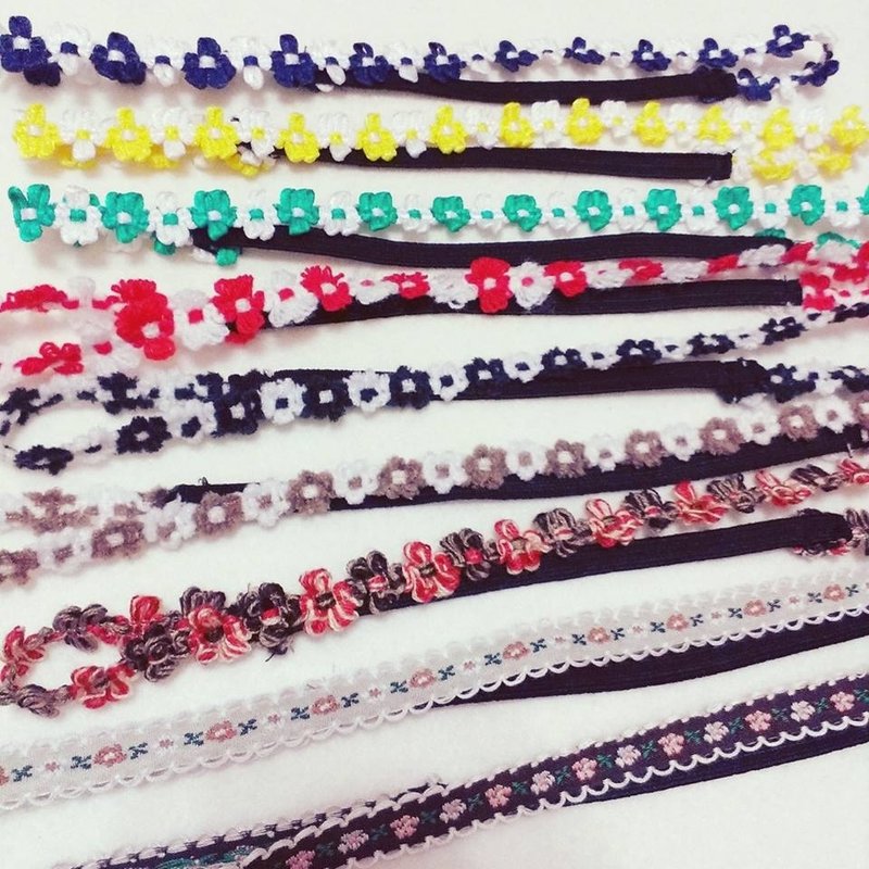 :: 尾鱼蛋饼:: 小花儿发带 - 发饰 - 其他材质 多色