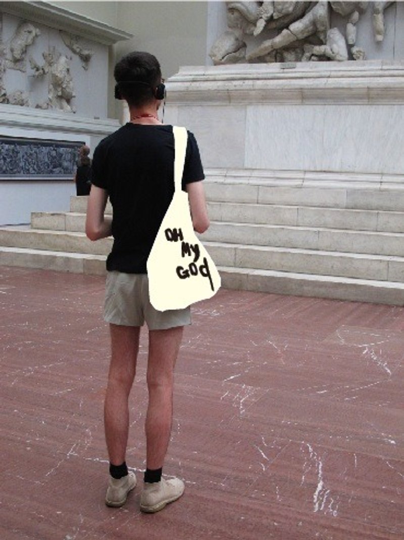 MURMUR系列- OH MY GOD - 侧背包/斜挎包 - 其他材质 白色