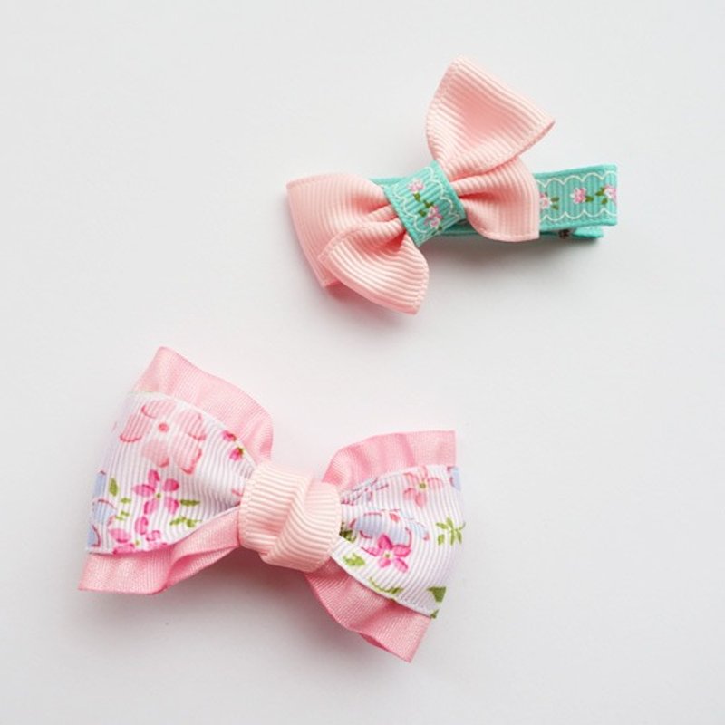 轻春嫩粉花宝宝多用途夹(组) - 围嘴/口水巾 - 其他材质 粉红色