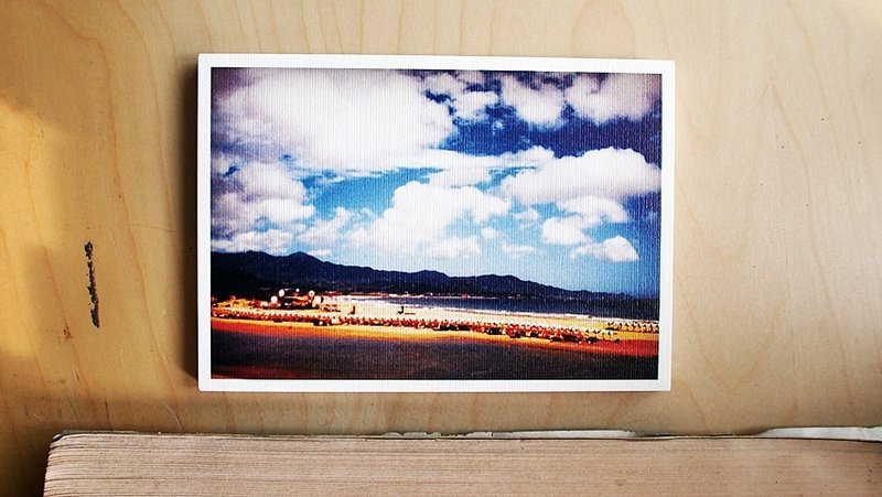 OldNew Lady-摄影明信片【芙蓉海滩】C5 - 卡片/明信片 - 纸 蓝色