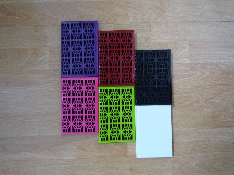 窗花格笔记书衣（含精装笔记本） - 笔记本/手帐 - 纸 多色