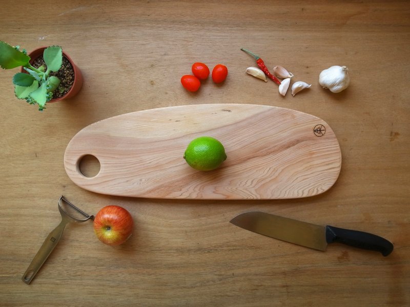 手工桧木砧板（大） - 厨房用具 - 木头 咖啡色