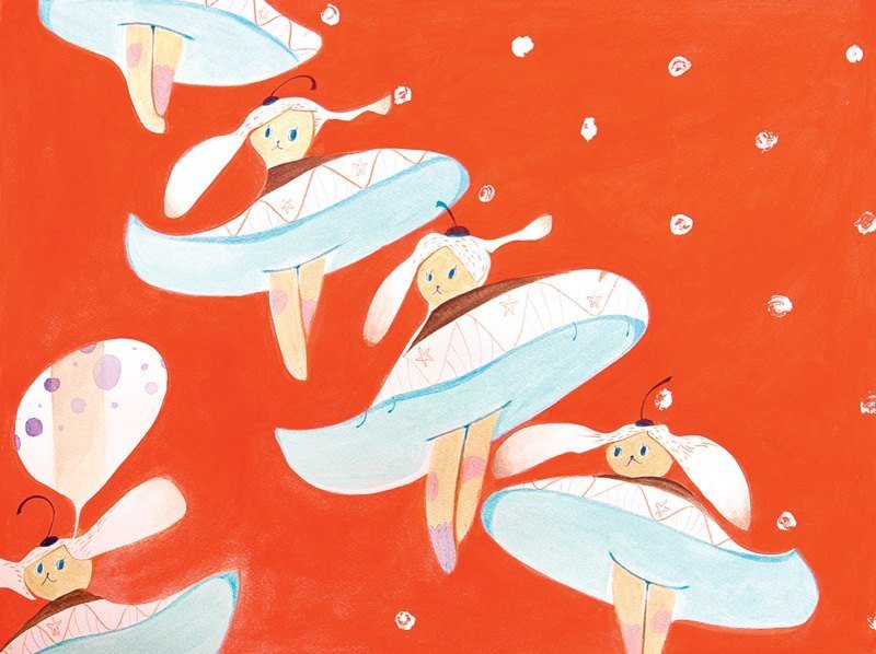 旋转兔子 明信片 - 卡片/明信片 - 纸 红色