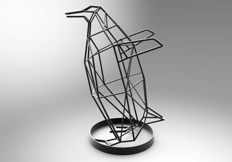 【限量特价】小企鹅伞架 - 摆饰 - 其他金属 黑色