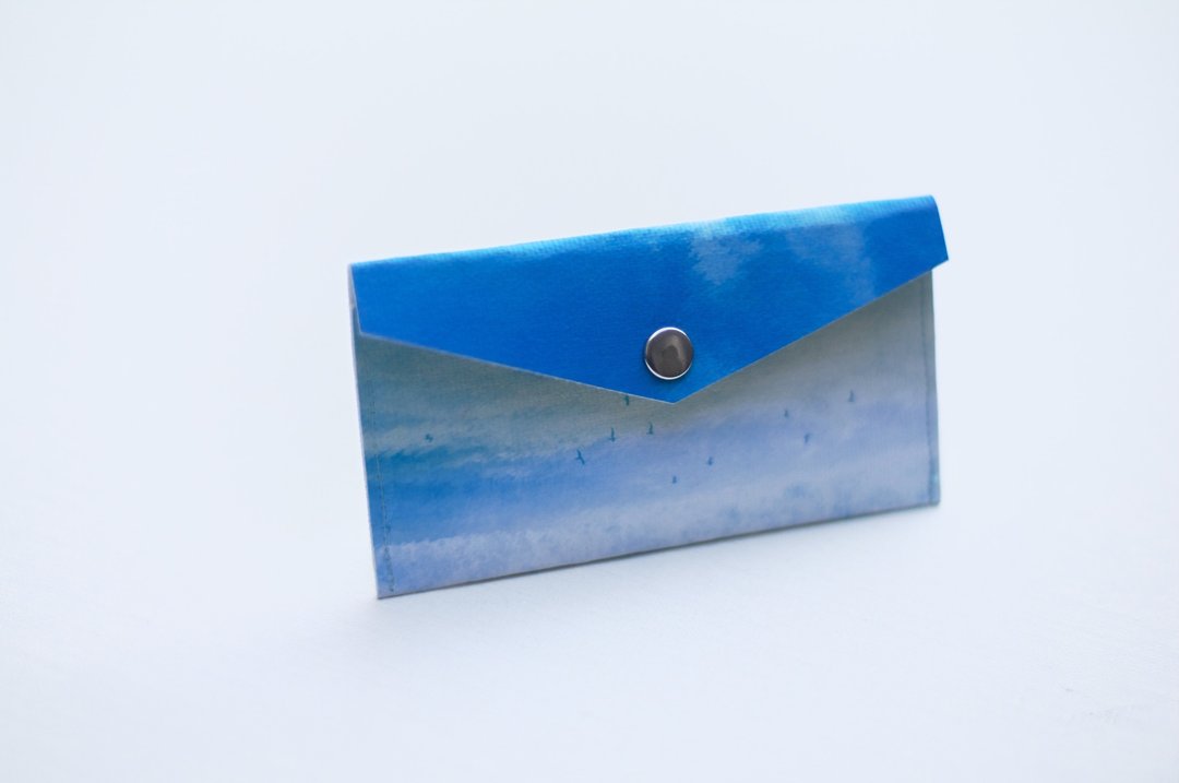 Envelope type of card case "blue, sky." - 名片架/名片座 - 其他材质 蓝色