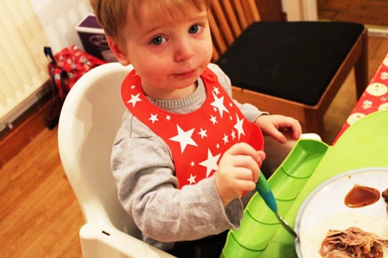 ‘英国Skibz’Skibz 大嘴鸟围兜/小牛仔 - 围嘴/口水巾 - 纸 红色