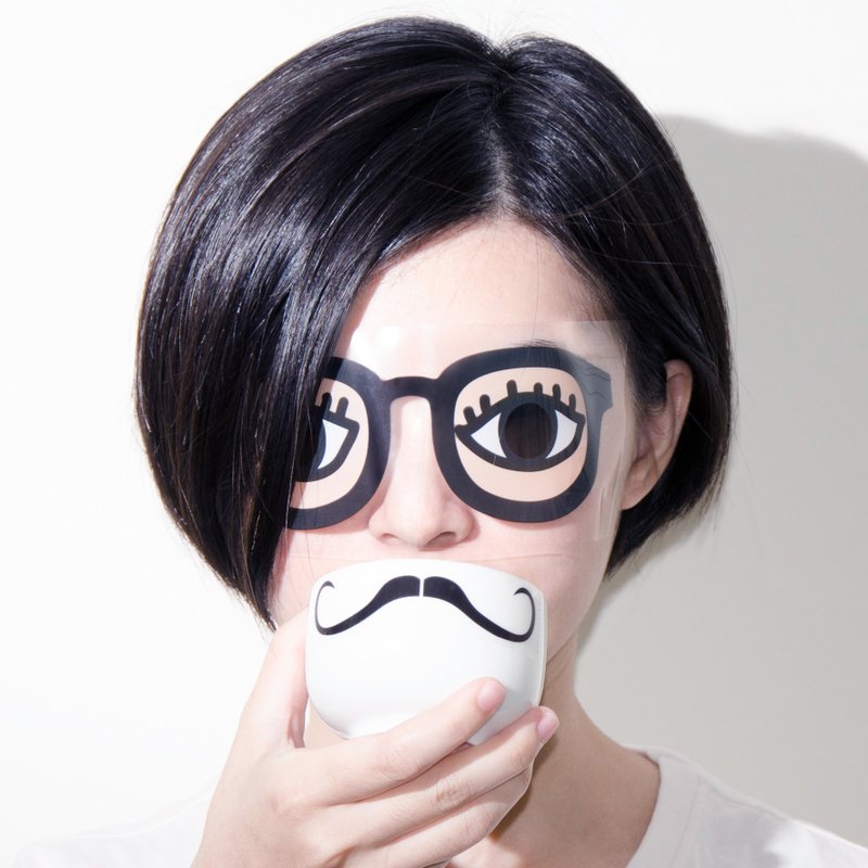 俏胡子变脸贴－达利胡 派对 婚礼 直播 - 贴纸 - 防水材质 
