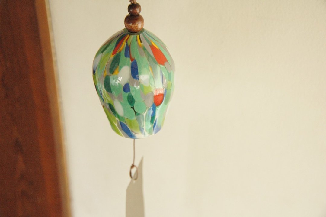 colorful green wind chimes - 摆饰 - 玻璃 绿色