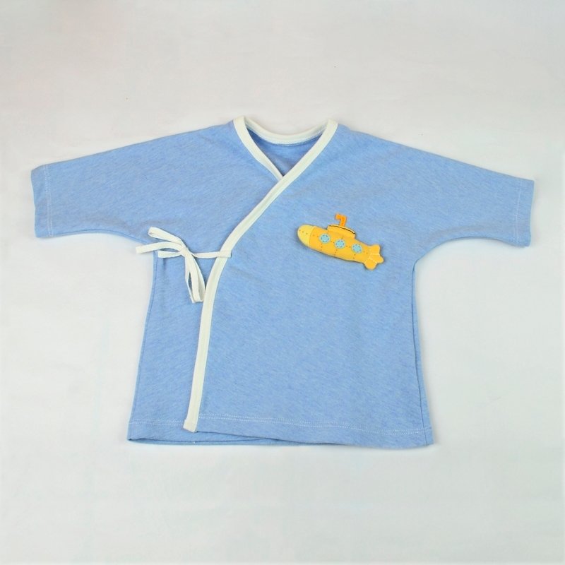 有机彩绵 潜水艇宝宝肚衣 - 其他 - 棉．麻 蓝色