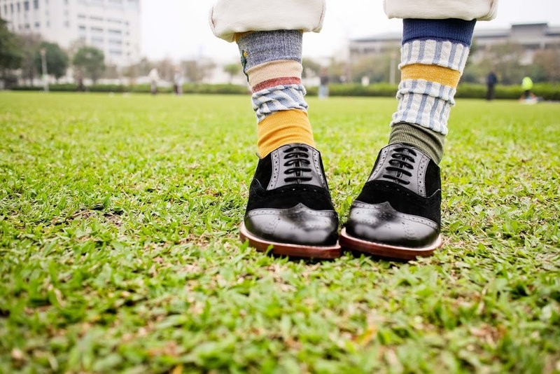 城市少女，伦敦享漫步 // 全牛皮雕花牛津鞋 - 经典黑 - 女款牛津鞋/乐福鞋 - 真皮 黑色