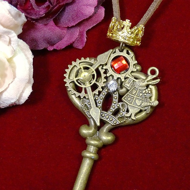 爱丽斯齿轮钥匙项链_Steampunk - 项链 - 其他金属 咖啡色