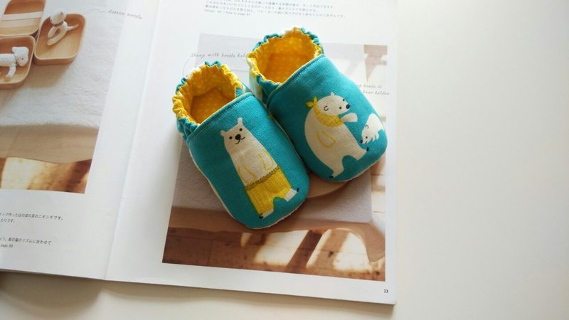 蓝底北极熊婴儿鞋 学步鞋 11/12 - 婴儿鞋 - 其他材质 蓝色