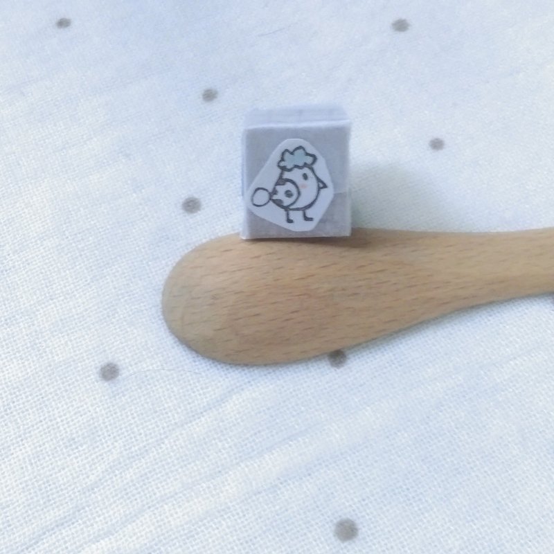 小豆子印章--小鸟十五号 - 印章/印台 - 橡胶 白色