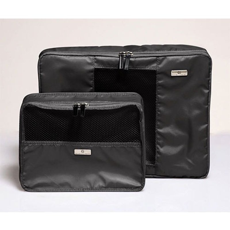 Organized Travel-旅行收纳包二件组(时尚黑) - 化妆包/杂物包 - 其他材质 黑色