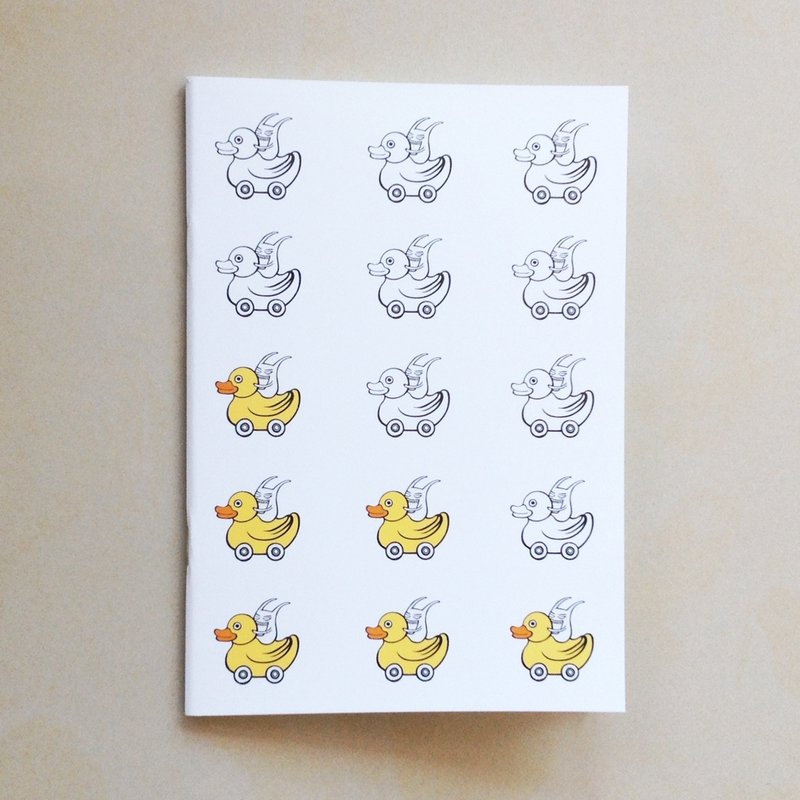 A5空白笔记本 DaDa跑跑 | MonkeyCookie - 笔记本/手帐 - 纸 白色