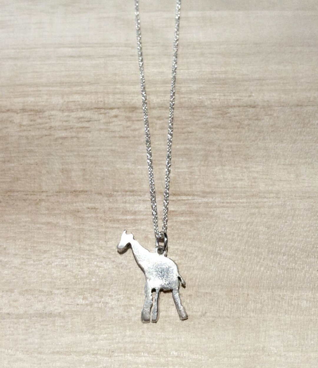 手作银饰_晒伤长颈鹿✿ - 项链 - 其他金属 卡其色