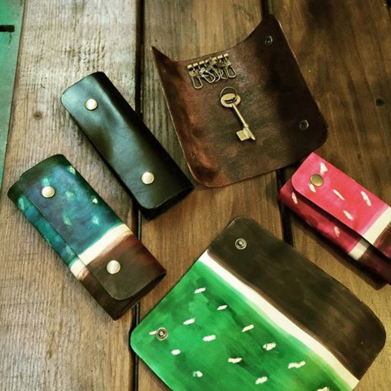 SIENNA真皮钥匙包-加长版 - 钥匙链/钥匙包 - 真皮 多色